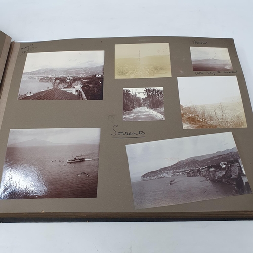 324 - A photograph and scrap album, Italy 1904 and Norway June 17th - July 1st 1910,