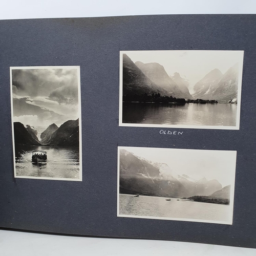 325 - A photograph and scrap album, Norway 1929 and various European Cities