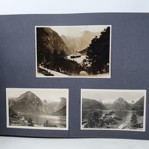 325 - A photograph and scrap album, Norway 1929 and various European Cities