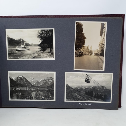 325 - A photograph and scrap album, Norway 1929 and various European Cities