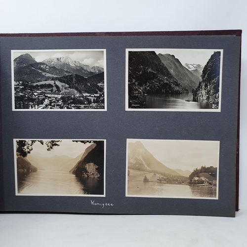 325 - A photograph and scrap album, Norway 1929 and various European Cities