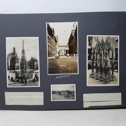 325 - A photograph and scrap album, Norway 1929 and various European Cities