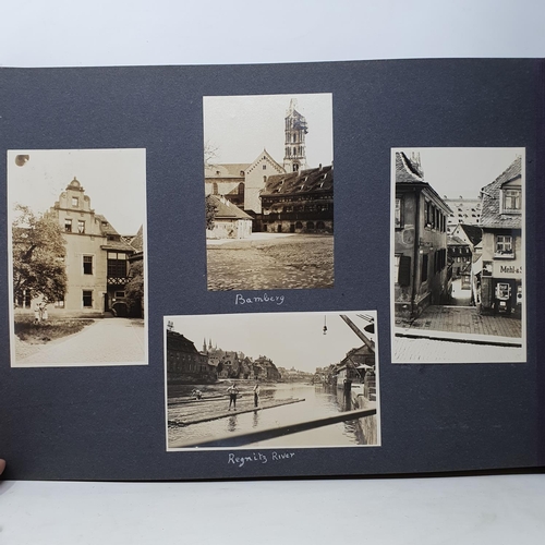 325 - A photograph and scrap album, Norway 1929 and various European Cities