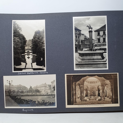 325 - A photograph and scrap album, Norway 1929 and various European Cities