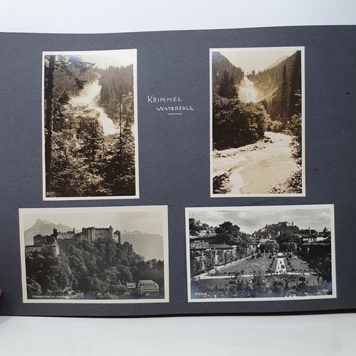 325 - A photograph and scrap album, Norway 1929 and various European Cities