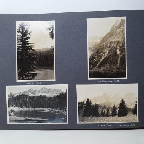 325 - A photograph and scrap album, Norway 1929 and various European Cities