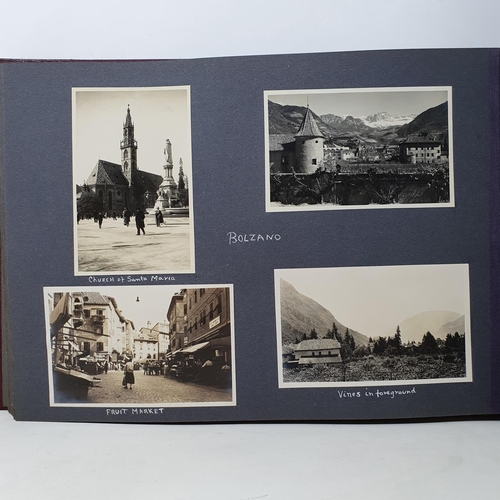 325 - A photograph and scrap album, Norway 1929 and various European Cities