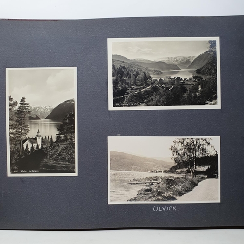 325 - A photograph and scrap album, Norway 1929 and various European Cities