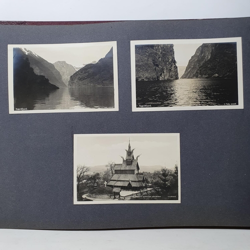 325 - A photograph and scrap album, Norway 1929 and various European Cities