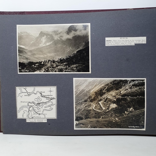 325 - A photograph and scrap album, Norway 1929 and various European Cities