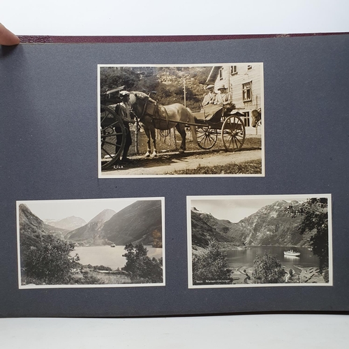 325 - A photograph and scrap album, Norway 1929 and various European Cities