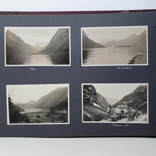 325 - A photograph and scrap album, Norway 1929 and various European Cities