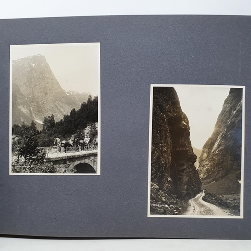 325 - A photograph and scrap album, Norway 1929 and various European Cities