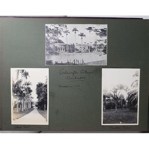 327 - A photograph and scrap album, West Indies, 1907