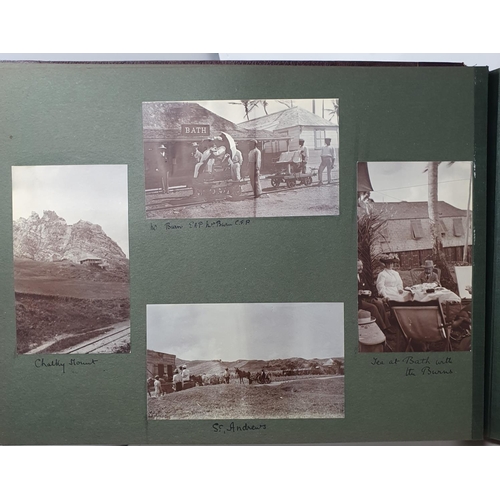 327 - A photograph and scrap album, West Indies, 1907