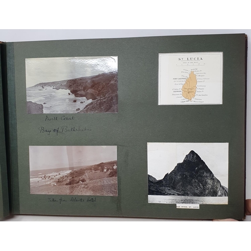 327 - A photograph and scrap album, West Indies, 1907