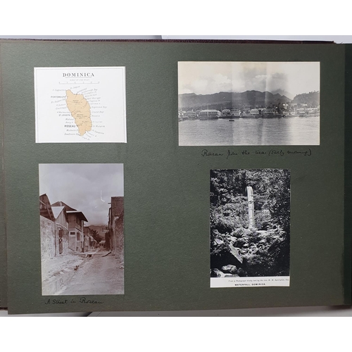 327 - A photograph and scrap album, West Indies, 1907