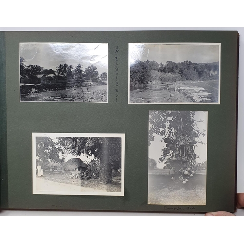 327 - A photograph and scrap album, West Indies, 1907