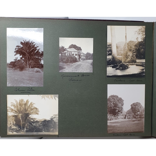 327 - A photograph and scrap album, West Indies, 1907