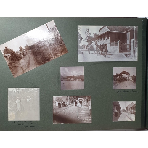 327 - A photograph and scrap album, West Indies, 1907