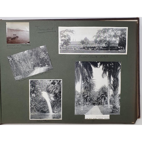 327 - A photograph and scrap album, West Indies, 1907