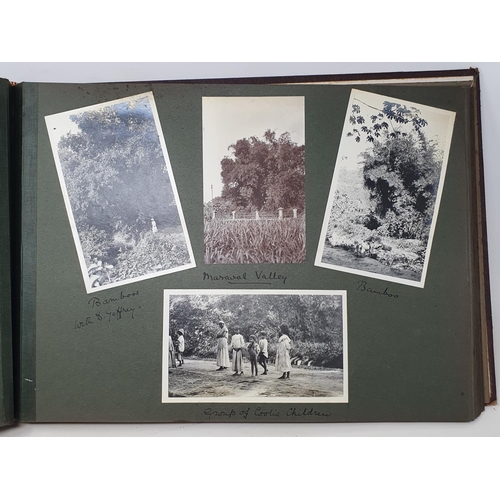 327 - A photograph and scrap album, West Indies, 1907