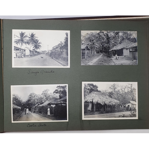 327 - A photograph and scrap album, West Indies, 1907