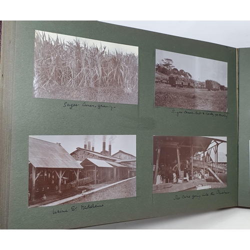 327 - A photograph and scrap album, West Indies, 1907