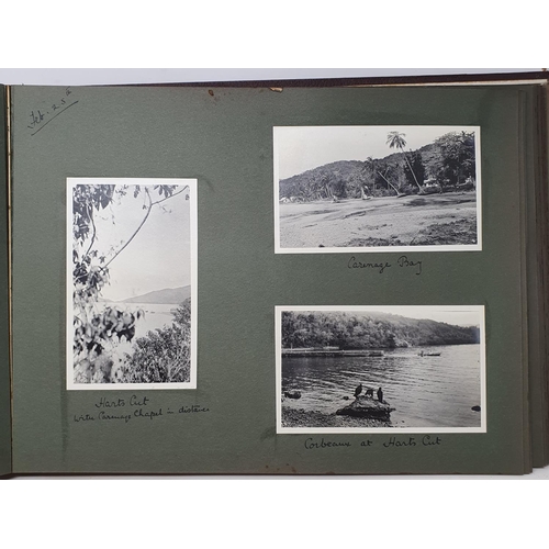 327 - A photograph and scrap album, West Indies, 1907