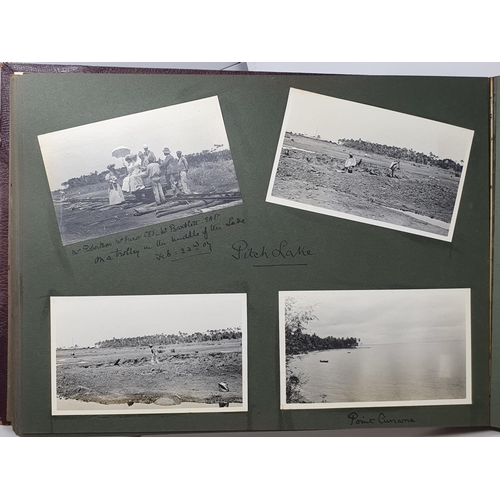 327 - A photograph and scrap album, West Indies, 1907