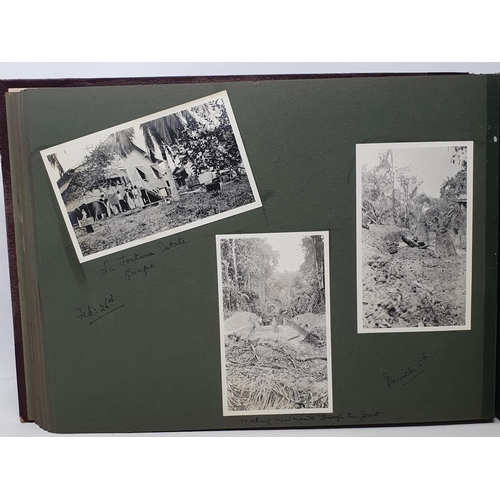 327 - A photograph and scrap album, West Indies, 1907