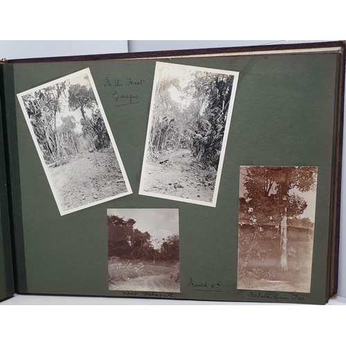 327 - A photograph and scrap album, West Indies, 1907