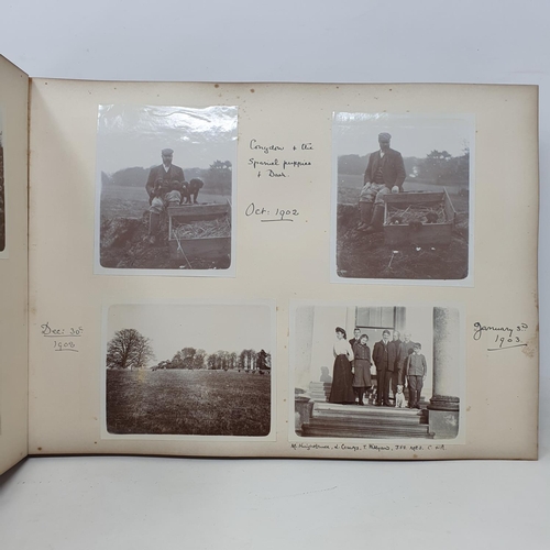 328 - A photograph and scrap album, Paris 1902, Tresco, July 1905 and others