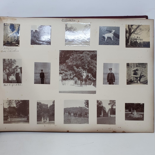 328 - A photograph and scrap album, Paris 1902, Tresco, July 1905 and others