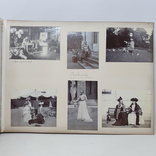 328 - A photograph and scrap album, Paris 1902, Tresco, July 1905 and others