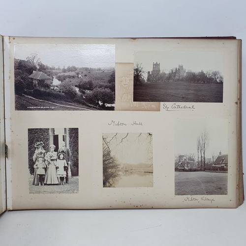 328 - A photograph and scrap album, Paris 1902, Tresco, July 1905 and others