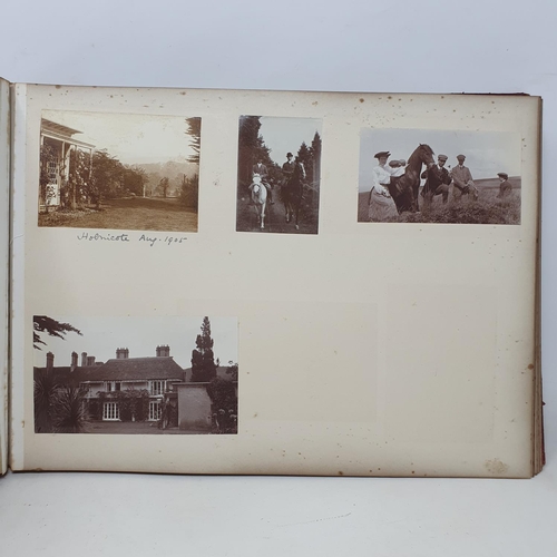 328 - A photograph and scrap album, Paris 1902, Tresco, July 1905 and others