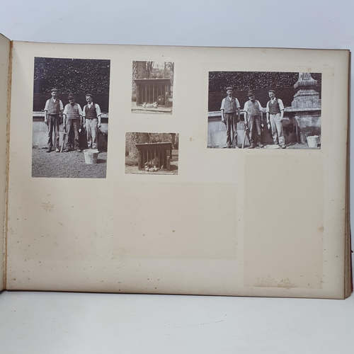 328 - A photograph and scrap album, Paris 1902, Tresco, July 1905 and others