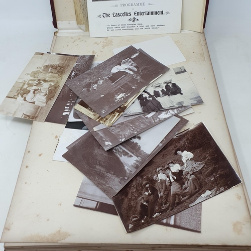 328 - A photograph and scrap album, Paris 1902, Tresco, July 1905 and others