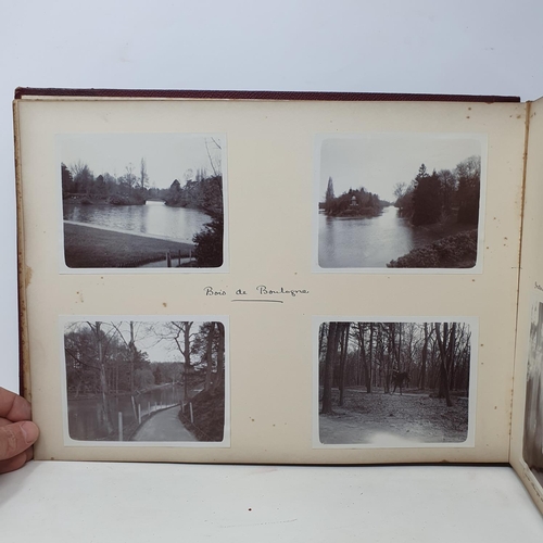 328 - A photograph and scrap album, Paris 1902, Tresco, July 1905 and others