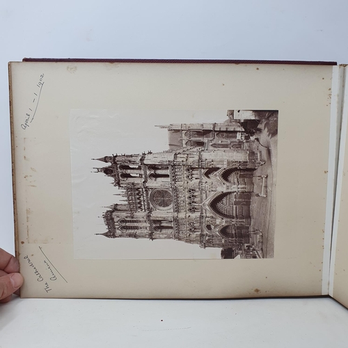 328 - A photograph and scrap album, Paris 1902, Tresco, July 1905 and others