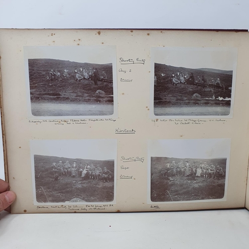 328 - A photograph and scrap album, Paris 1902, Tresco, July 1905 and others