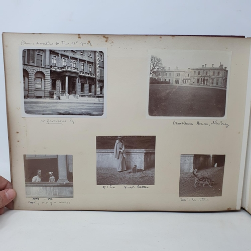 328 - A photograph and scrap album, Paris 1902, Tresco, July 1905 and others