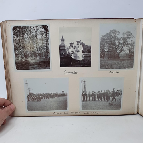 328 - A photograph and scrap album, Paris 1902, Tresco, July 1905 and others