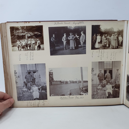 328 - A photograph and scrap album, Paris 1902, Tresco, July 1905 and others