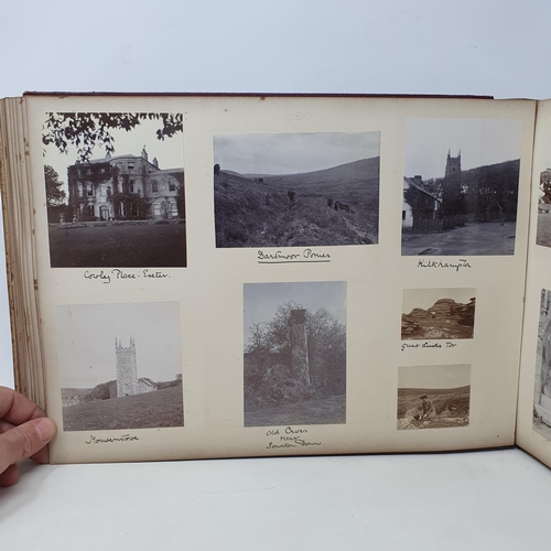 328 - A photograph and scrap album, Paris 1902, Tresco, July 1905 and others