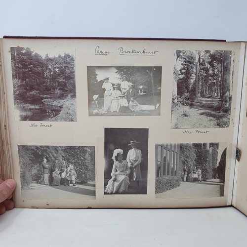 328 - A photograph and scrap album, Paris 1902, Tresco, July 1905 and others