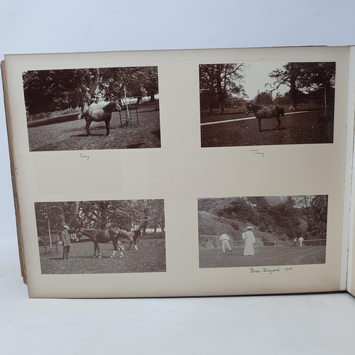 328 - A photograph and scrap album, Paris 1902, Tresco, July 1905 and others