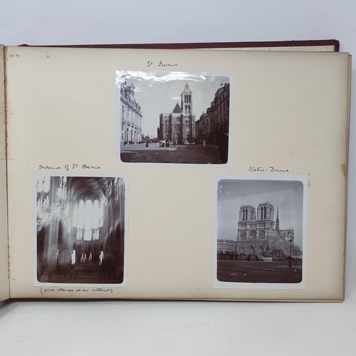 328 - A photograph and scrap album, Paris 1902, Tresco, July 1905 and others