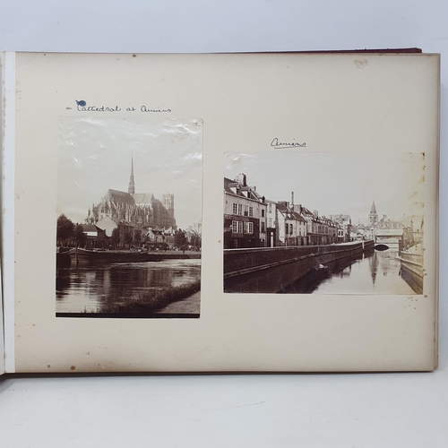 328 - A photograph and scrap album, Paris 1902, Tresco, July 1905 and others